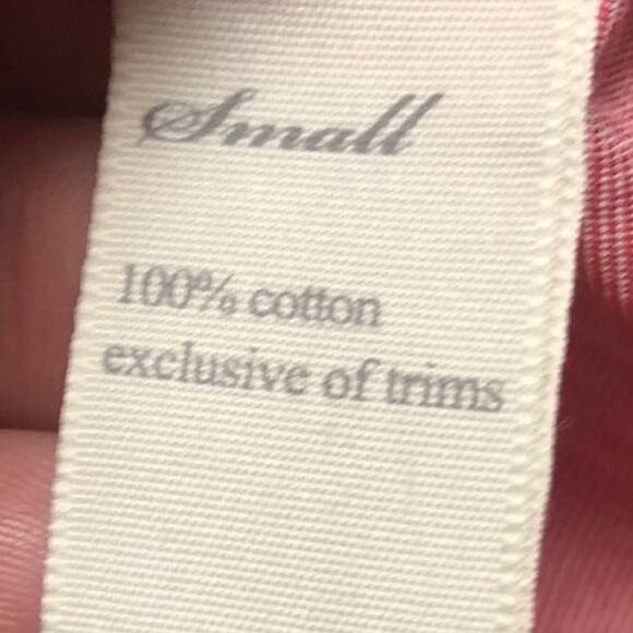 Victoria Secret Pleated Red Front Button up Blouse Size Small - Picture 8 of 12